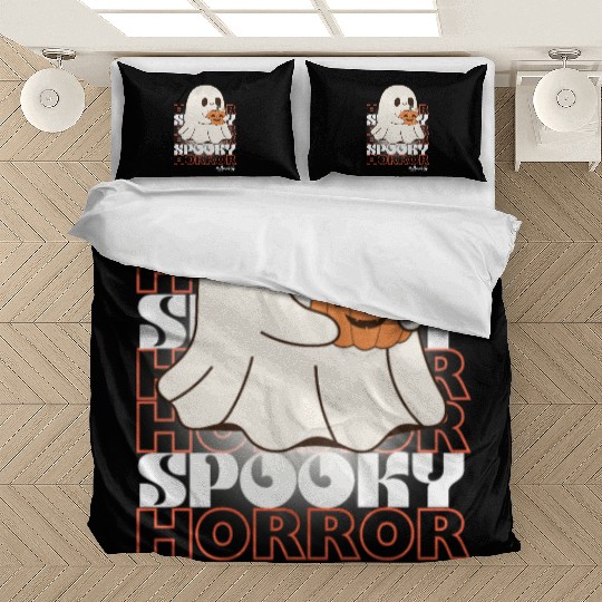 Black And White Modern Halloween Bedding Sets