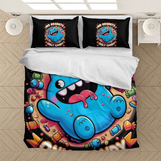 Stitch Halloween Disneyland No Regrets Only Candy Bedding Sets