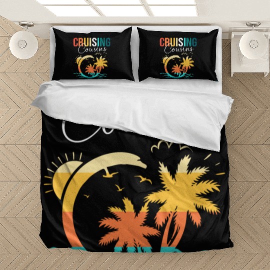 Family Cruise Mediterranean Cruising Cousins Bedding Sets