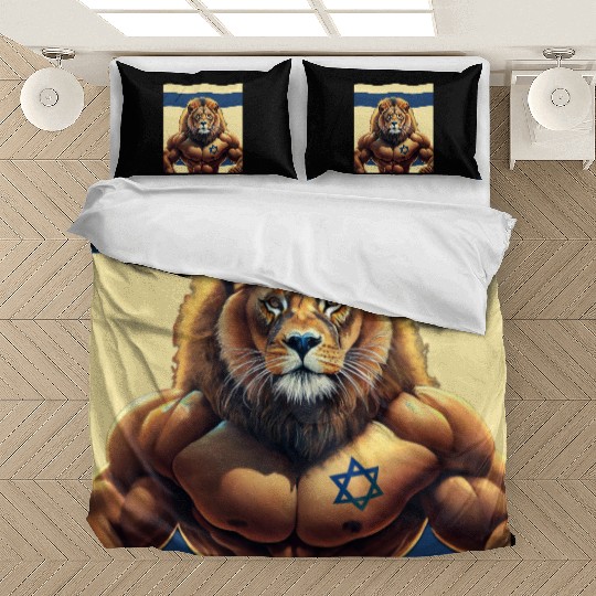 Strength and Unity: The Lion of Israel, Israeli Pa Bedding Sets