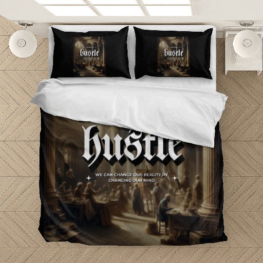 Hustle Antique Gallery Building Classic Painting Bedding Sets