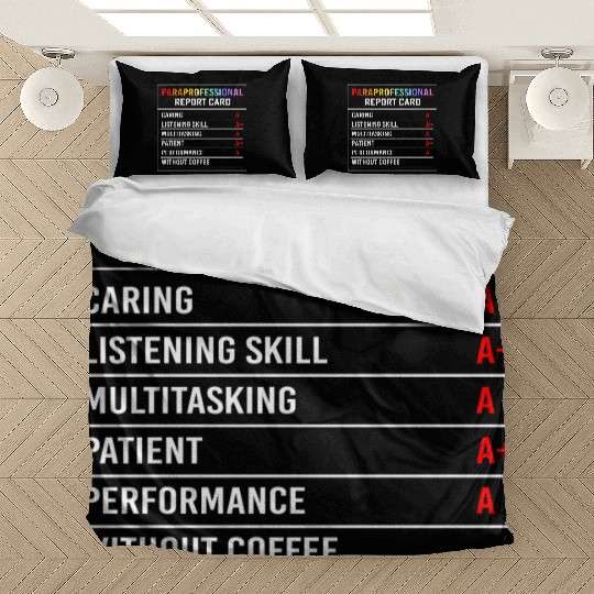 Paraeducator Para Crew Paraprofessional Life Bedding Sets