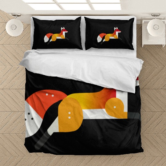 Fox motif - peace and nature in a geometric style Bedding Sets