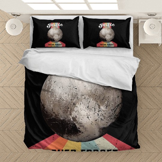 Never Forget Planet Pluto Bedding Sets