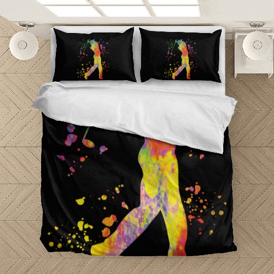 Golfer Colorsplash Kids Miniature Golf Bedding Sets