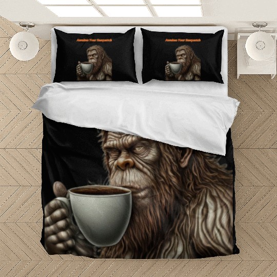 Awaken Your Sasquash Coffee First Bedding Sets