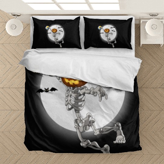 Volleyball Skeleton Volleyball Player Halloween Bedding Sets