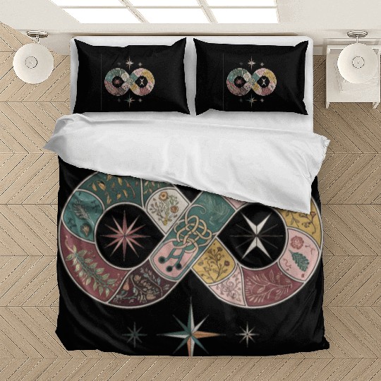 Turkish Infinity Floral Stars Bedding Sets