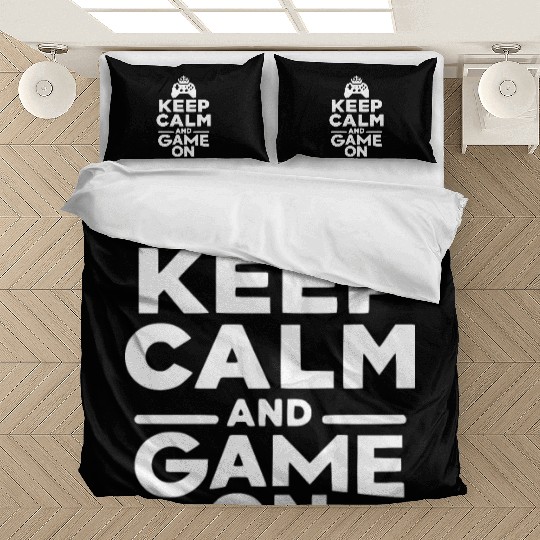 Keep Calm and Game On Bedding Sets