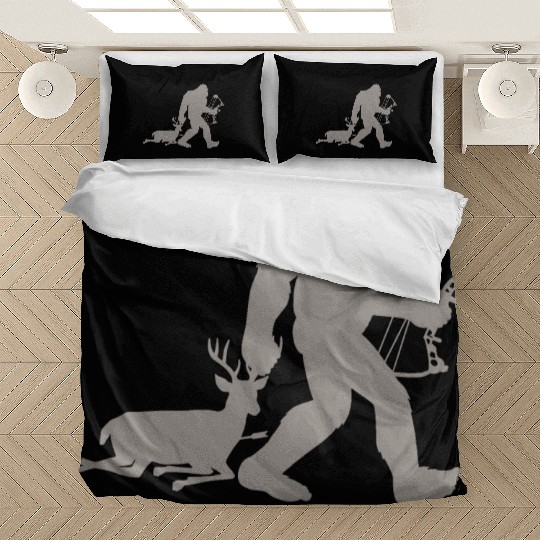 Bigfoot Sasquatch Deer Hunter Bedding Sets
