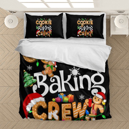 Cookie baking crew Cooking Lover Xmas Gingerbread Bedding Sets