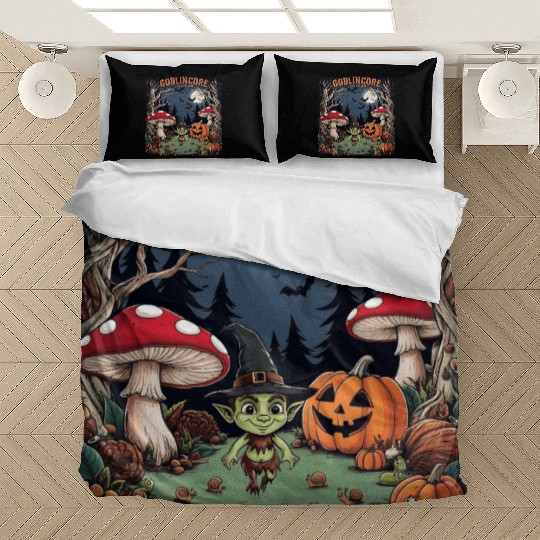 Halloween goblincore enchanted forest goblin Bedding Sets