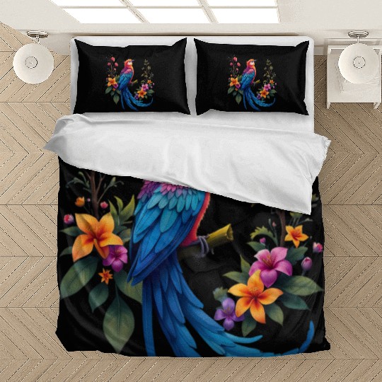 Fantastical Bird Of Paradise Painting Bedding Sets