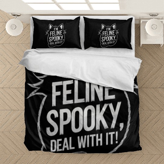 I’m Feline Spooky Cat Halloween Saying Bedding Sets