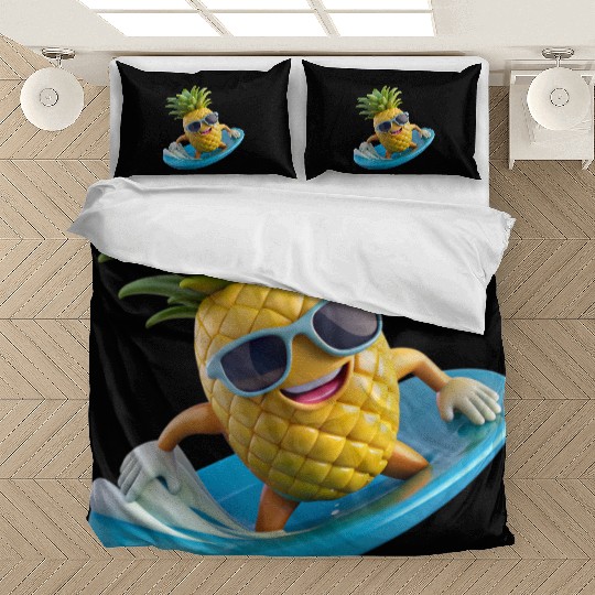 Pineapple Surfer Bedding Sets