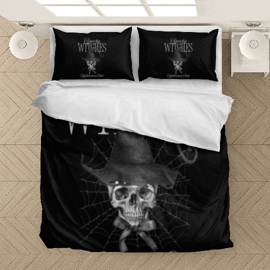 Black and White Vintage Spooky Halloween Gift Bedding Sets