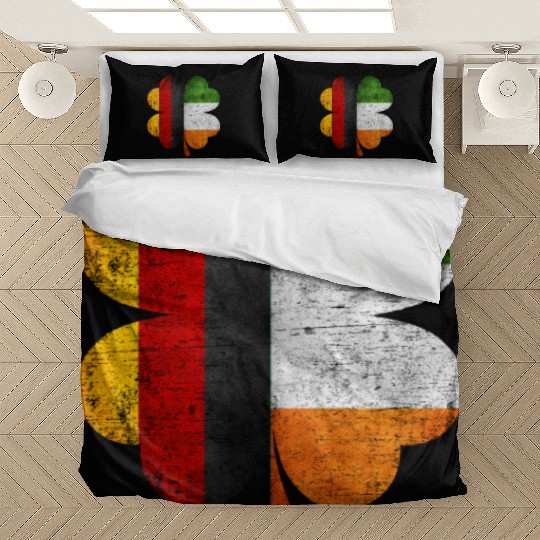 German Irish Shamrock Germany Ireland Flag Bedding Sets