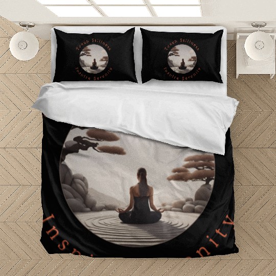 Teach Stillness Inspire Serenity Meditation Yoga Bedding Sets