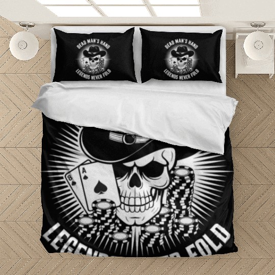 Texas Hold'em Dead Man's Hand Poker Apparel Bedding Sets