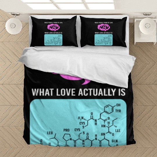 People Think Of Love Molecule Organic Chemistry Bedding Sets