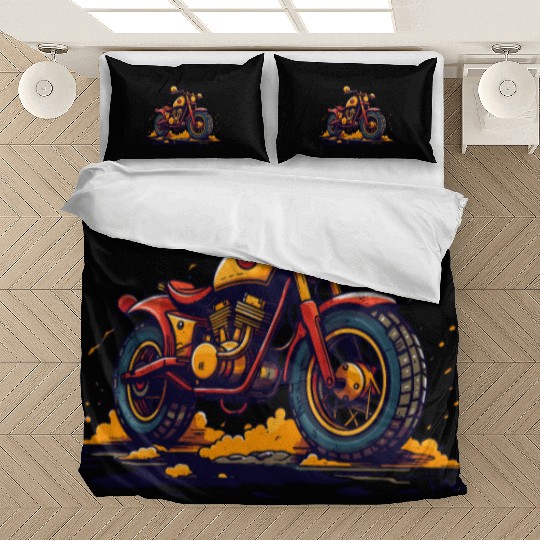 Street Rambler Bike Motorcycle Cafe Racers Bedding Sets