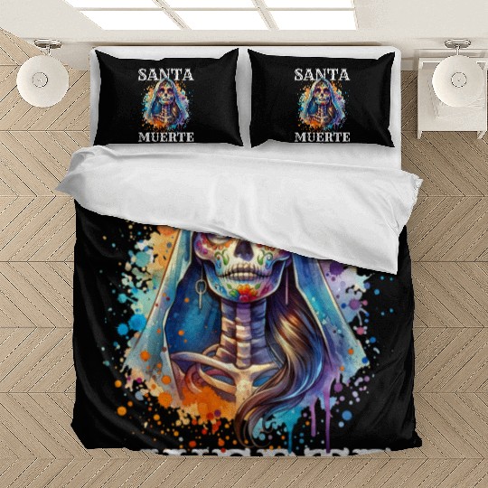 Santa Muerte for Karnival, Halloween and Día de Bedding Sets
