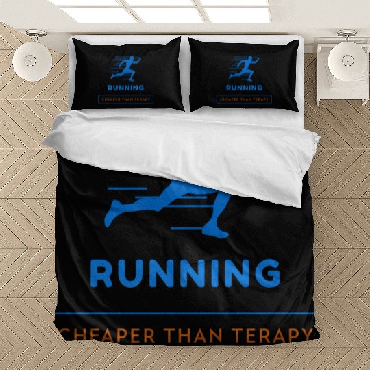 Running: Cheaper Than Therapy Fitness Running Bedding Sets
