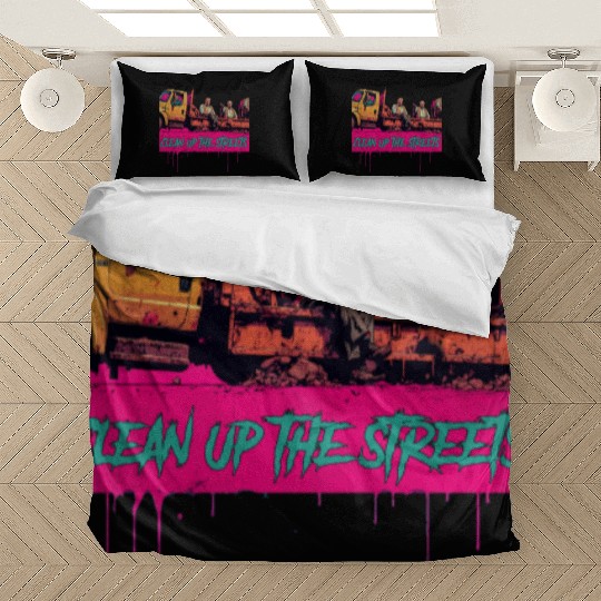 Clean up the streets Trump retro vintage Bedding Sets