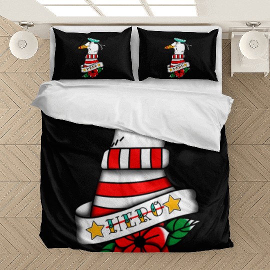 Hero Seagull Tattoo Bedding Sets
