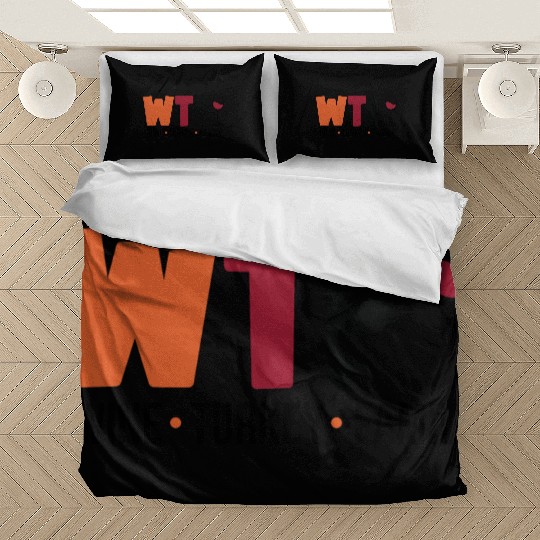 Wine Turkey Family Funny WTF Thanksgiving Funny Bedding Sets