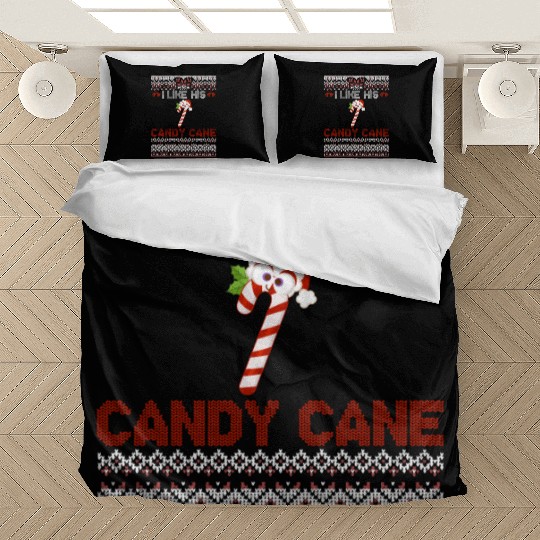 I Like His Candy Cane Funny Couples Ugly Xmas Bedding Sets