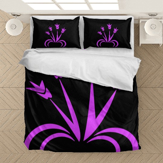 Small Purple Plant Beautiful Fun Flower Decorative Bedding Sets