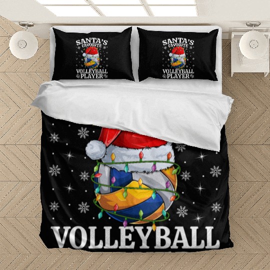Santa's Favorite Volleyball Player Bedding Sets