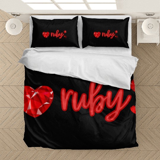 Ruby gemstone jewel Bedding Sets