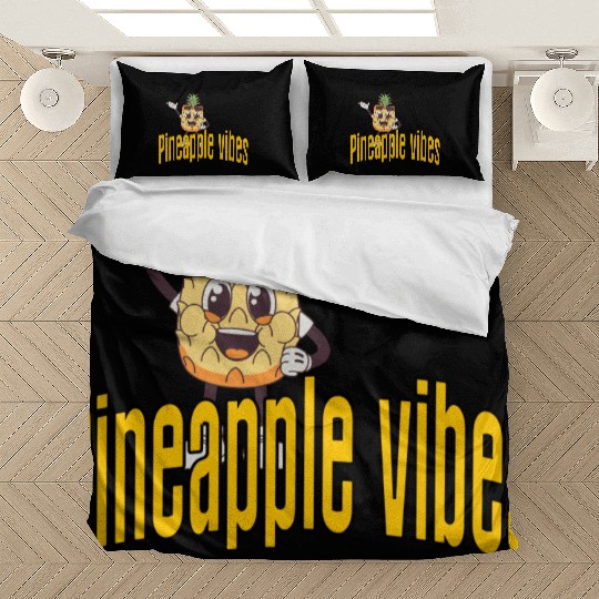 Pineapple vibes Bedding Sets