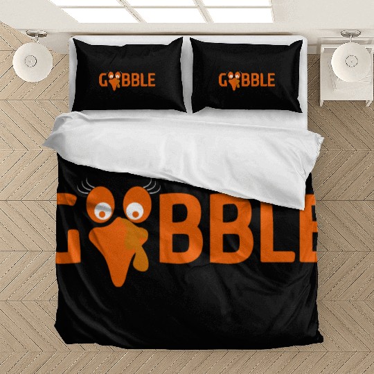 GOBBLE TURKEY PODIATRIST FUNNY THANKSGIVING Bedding Sets