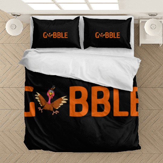 GOBBLE TURKEY PODIATRIST FUNNY THANKSGIVING Bedding Sets