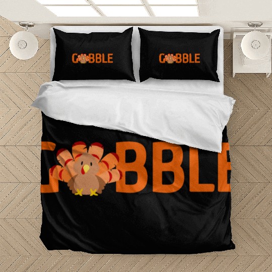 GOBBLE TURKEY PODIATRIST FUNNY THANKSGIVING Bedding Sets
