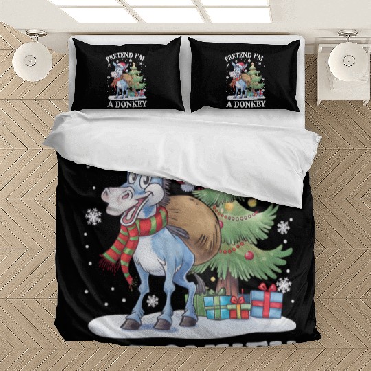 Pretend I'm a Donkey Christmas theme Bedding Sets