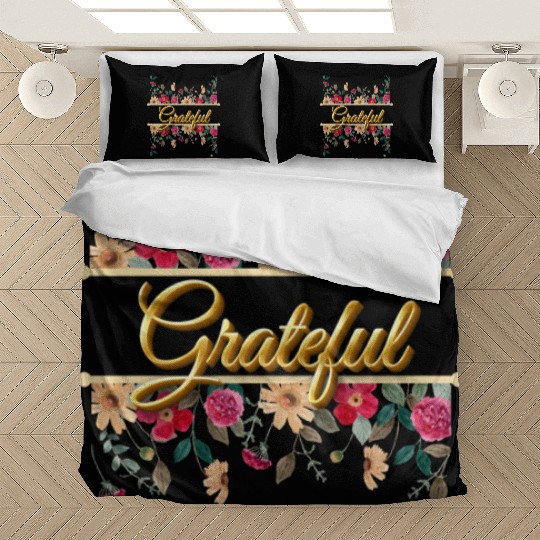 Grateful Floral, Thanksgiving Female Design Bedding Sets