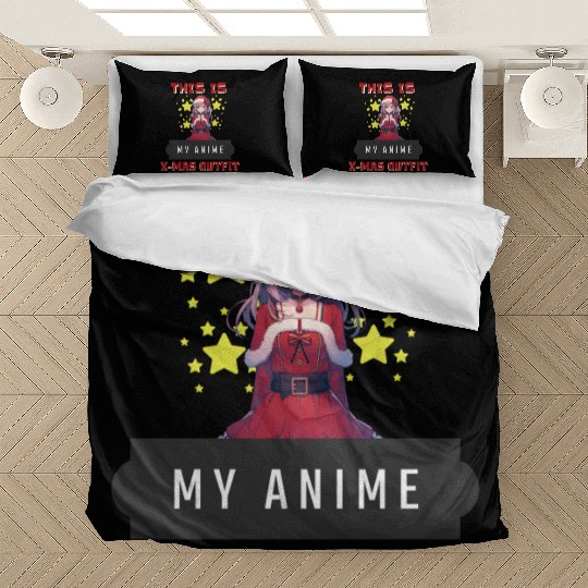 This is my anime x-mas outfit manga santa girl Bedding Sets
