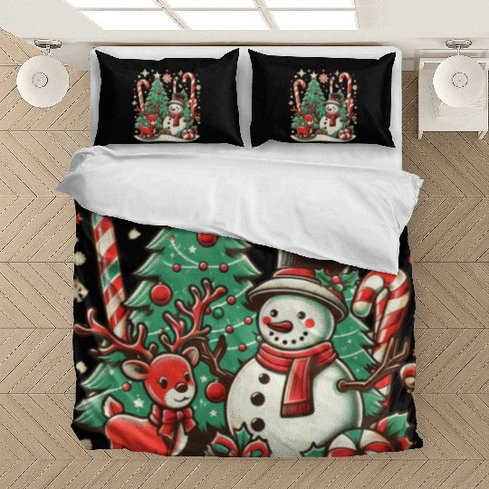 Vintage Christmas Cheer Bedding Sets