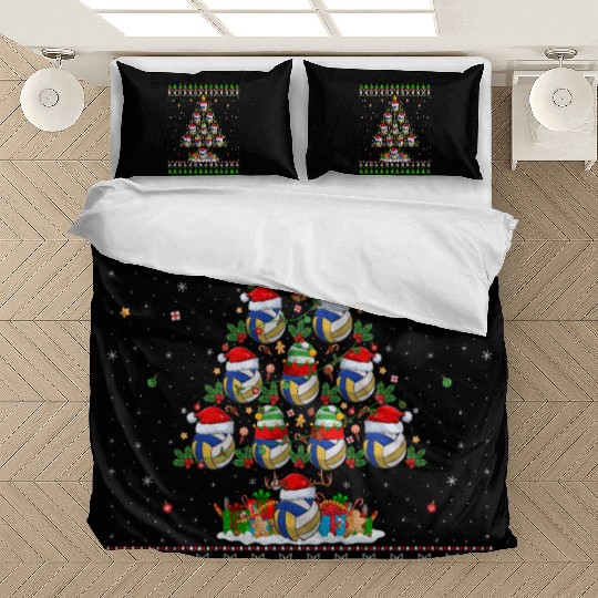 Volleyball Christmas Tree Bedding Sets