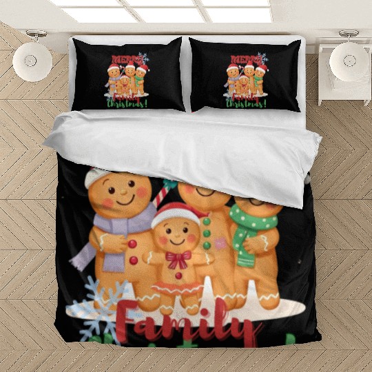 Gingerbread Family Christmas Bedding Sets