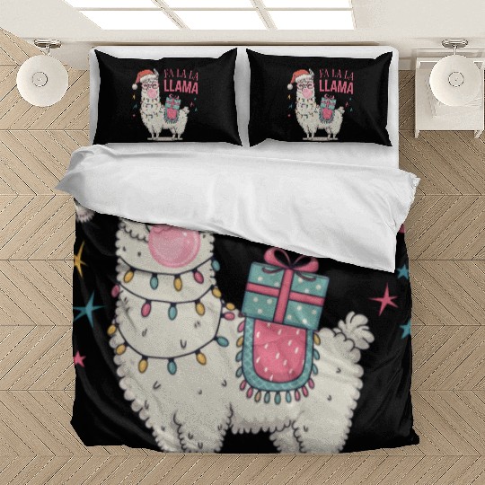 Christmas Llamas, Fa La La Llama Bedding Sets