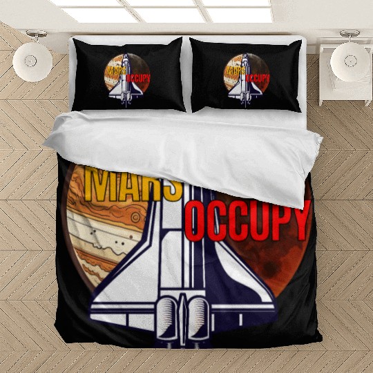 Mars Occupy -Rocket & Planet Space Design Bedding Sets