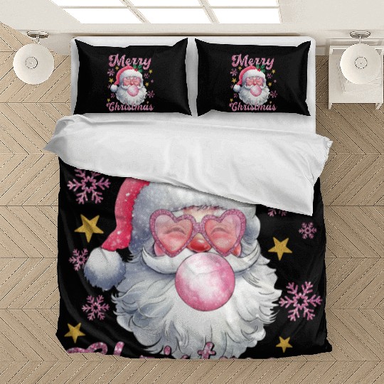 Merry Christmas, Christmas Vingtage, Preppy Santa Bedding Sets