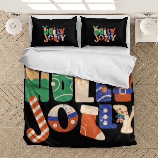Playful Textured Holly Jolly Bedding Sets