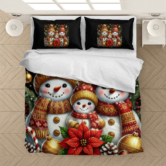 Snowman Christmas, Merry Christmas Bedding Sets