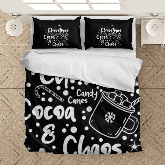 Christmas, Cocoa, Candy Canes, and Chaos Bedding Sets
